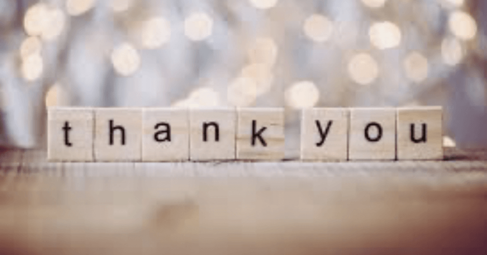 A Special Thank You A Special Thank You